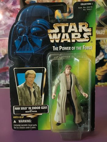 Figurine Star Wars POTF Han Solo in Endor Gear Kenner Tomy Japan 1997