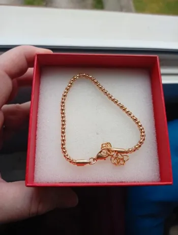 Bracelet acier inoxydable doré