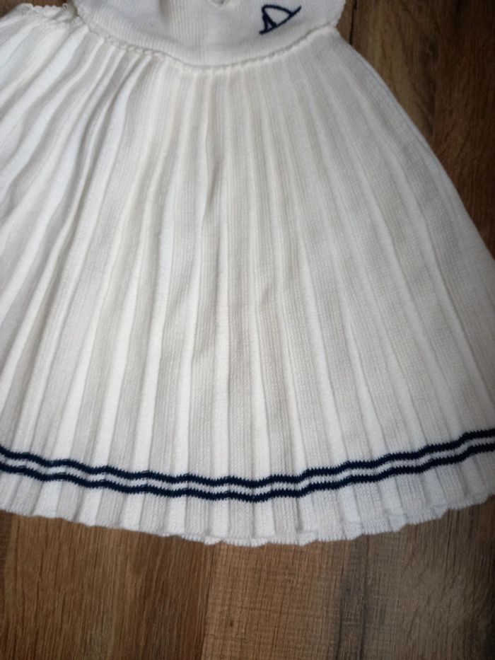 Robe vintage, blanche et bleu, 1 an - photo numéro 5