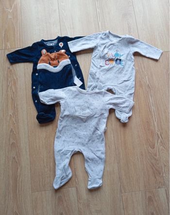 Lot de 3 pyjamas 3 mois