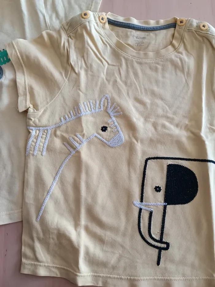 Lot de 2 t-shirts manches courtes Obaibi - photo numéro 3