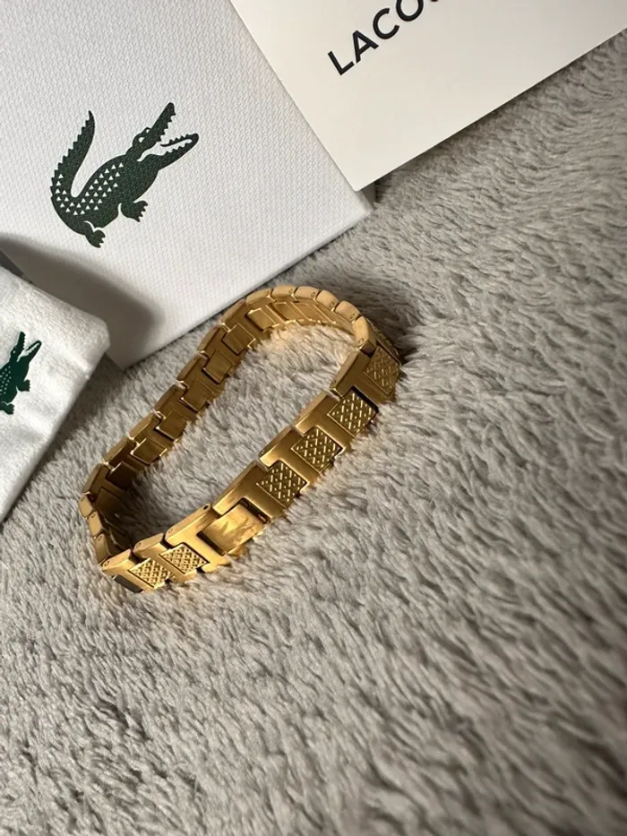 Bracelet Lacoste métropole or - photo numéro 2
