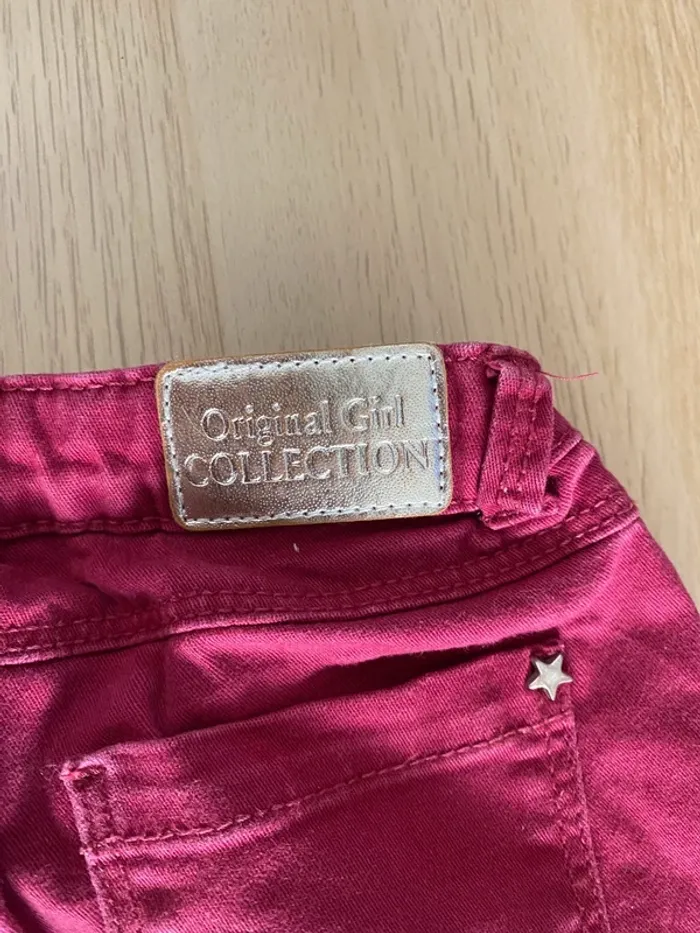 Pantalon jean slim legging bordeaux noir 6 ans fille extenso Kiabi - photo numéro 10