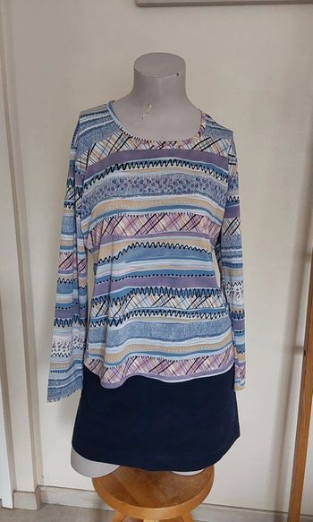 Blouse fluide vintage taille unique (38 /42)