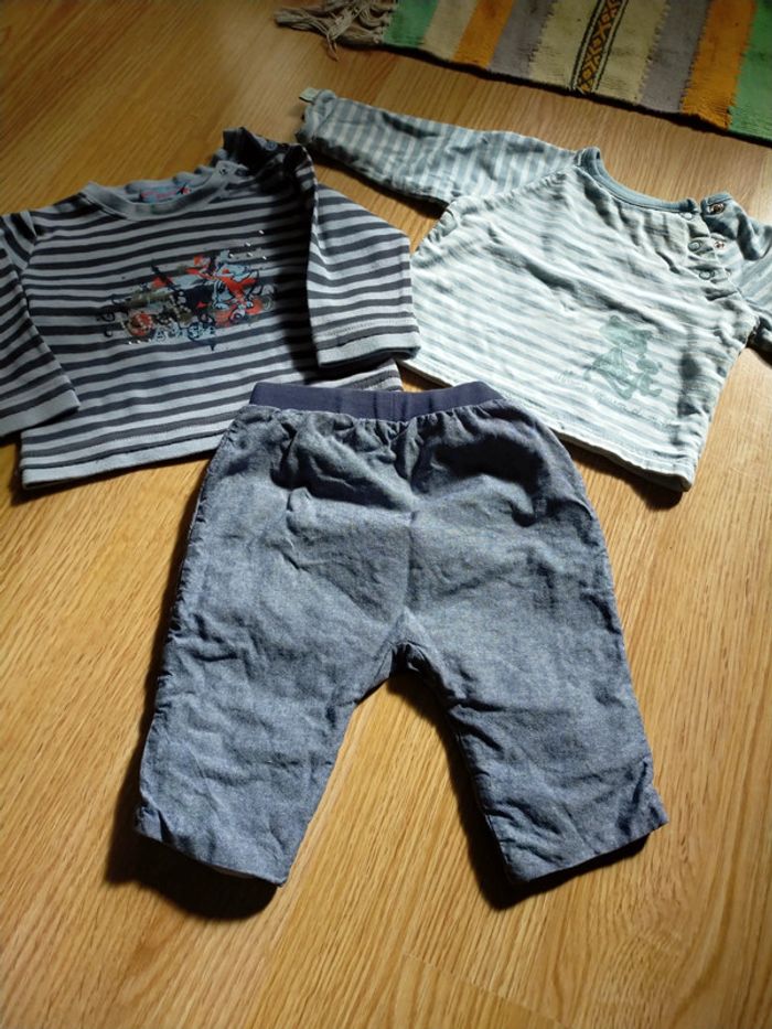 Ensemble jeans tee-shirt manches longues 3 mois