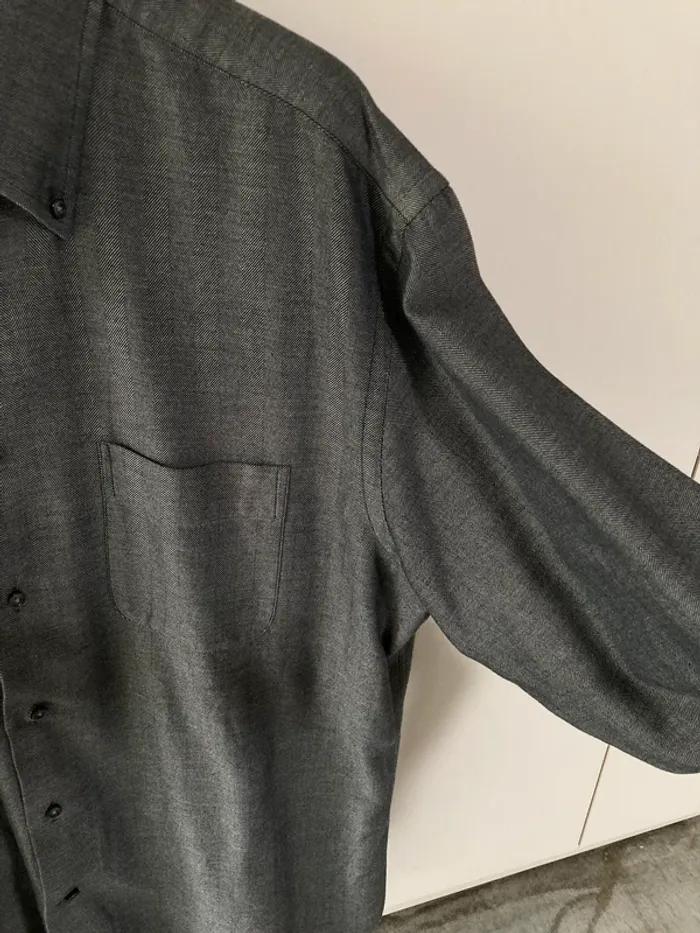 Superbe chemise gris foncé pour homme || 100% coton || Van Laack || XL - photo numéro 4