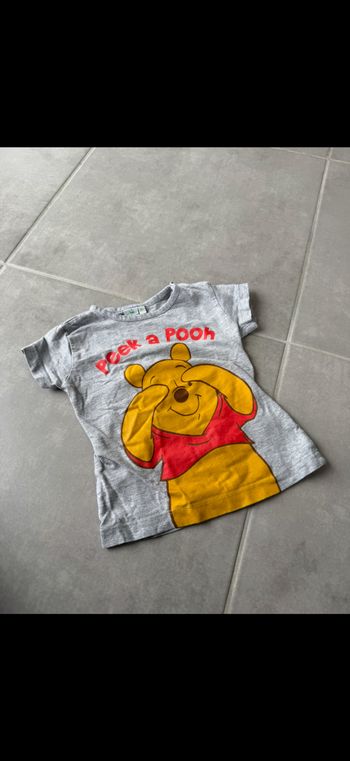 Tee shirt manches courtes Winnie l'ourson 24 mois