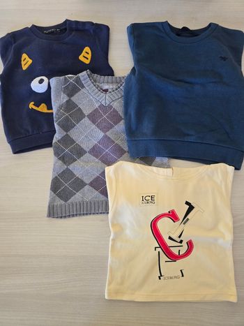 Lot de 4 pulls – taille 18 mois