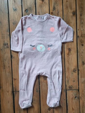 Pyjama velour 18 mois tout doux
