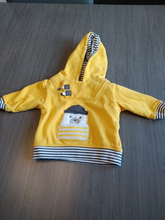 lot de 2 pantalons + sweat à capuche 6 mois - photo numéro 7