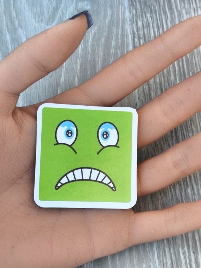 Jeu des émotions en bois, vert - photo numéro 3