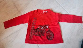 T-shirt à manches longues bébé garçon 9 mois Moto
