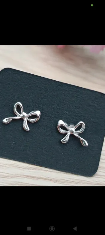 Boucles d'oreilles nœuds argent 925