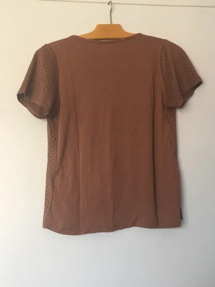 T-shirt marron Pimkie - photo numéro 3