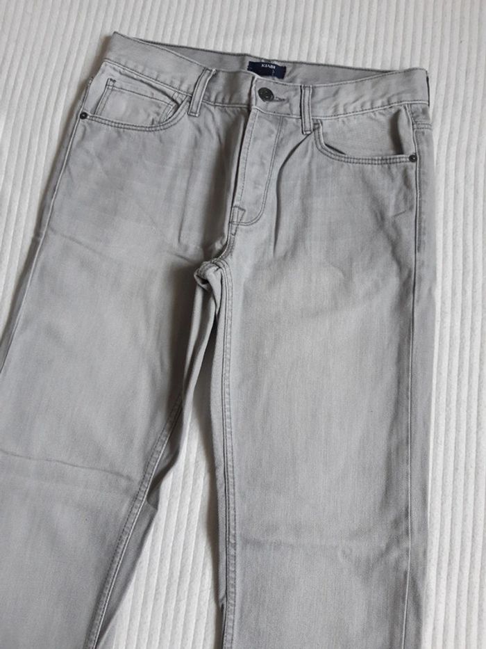 Pantalon jean gris Kiabi - photo numéro 2