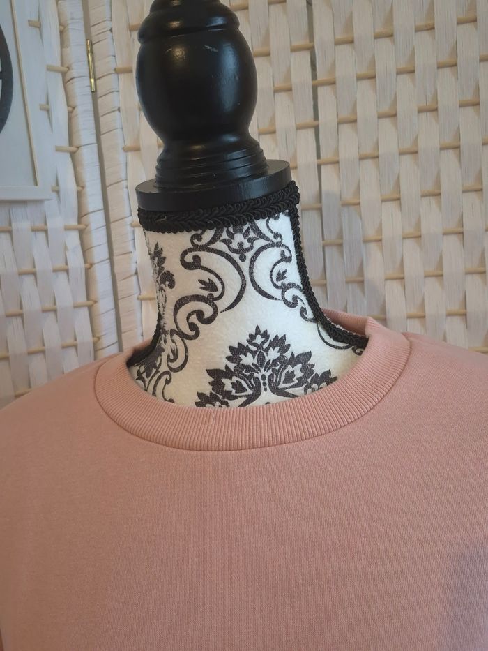 🌸joli sweat "OPTIMISME" rose poudré femme TM / 38 LH - photo numéro 7