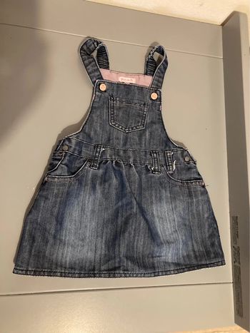 Robe salopette en jean 23 mois