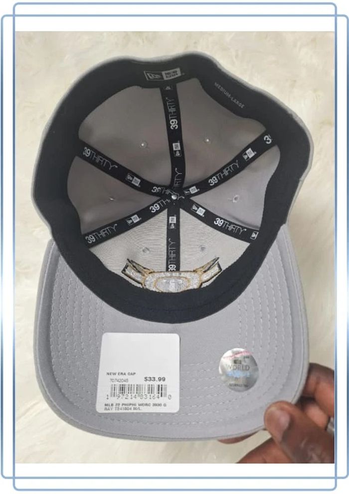 casquette grise new era world champions 2022 / taille M brodé (443) - photo numéro 7