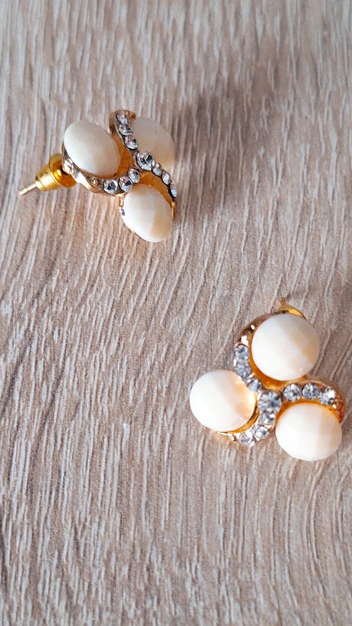 🟡 Boucles d'oreilles effet vintage. #alexegbijoux - photo numéro 2