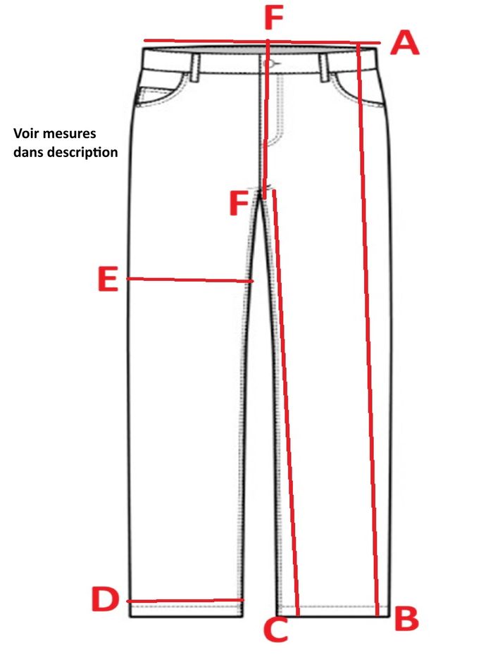 Jeans Rustler by Wrangler homme 100% coton coupe droite straight leg Taille 42 W33 L30 Bleu (J263) - photo numéro 9