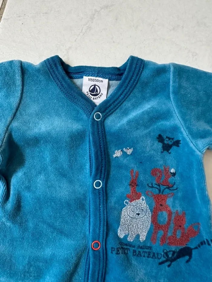 Pyjama velours naissance - photo numéro 2