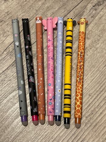 Stylos stylé Legami chats et chien papillon hippo abeille et girafe 