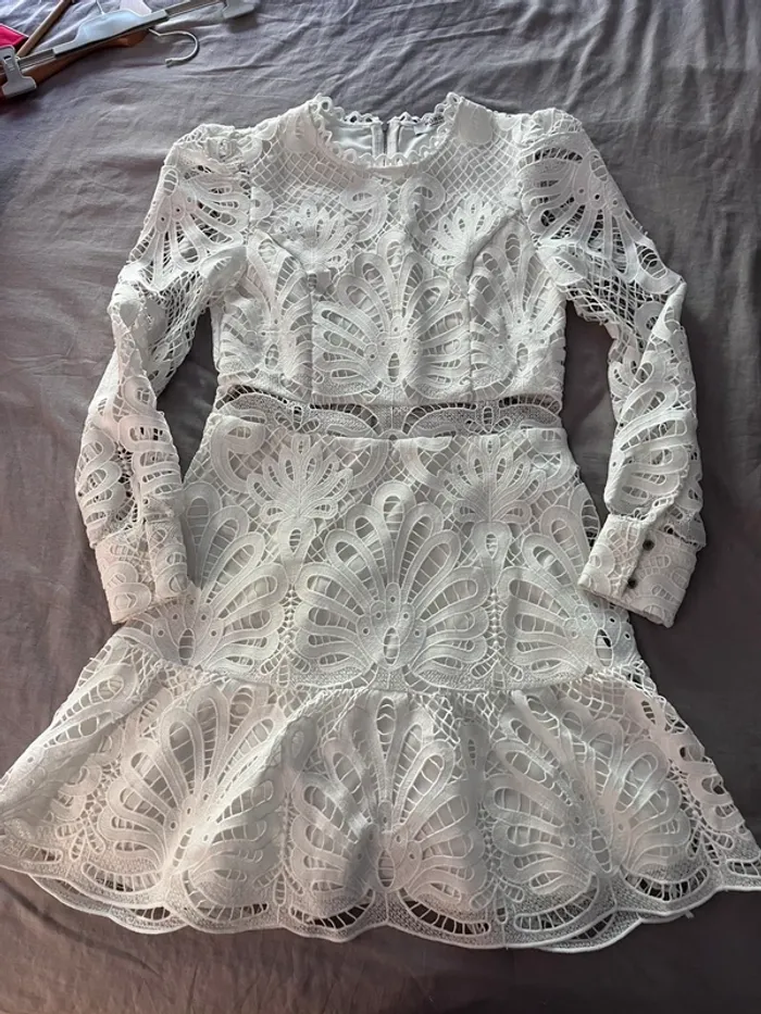 Robe guipure Morgan blanche / 232-Roslo T38 - photo numéro 3