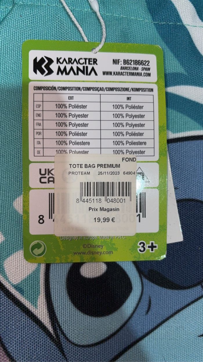 Tote bag édition limitée stitch - photo numéro 7