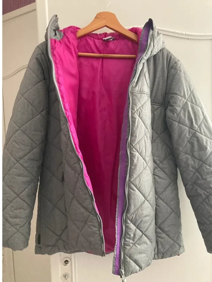 Manteau gris chaud Quechua - photo numéro 9
