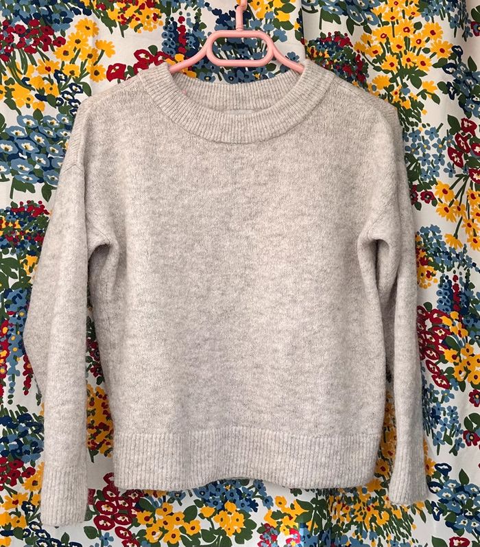 Pull gris chiné