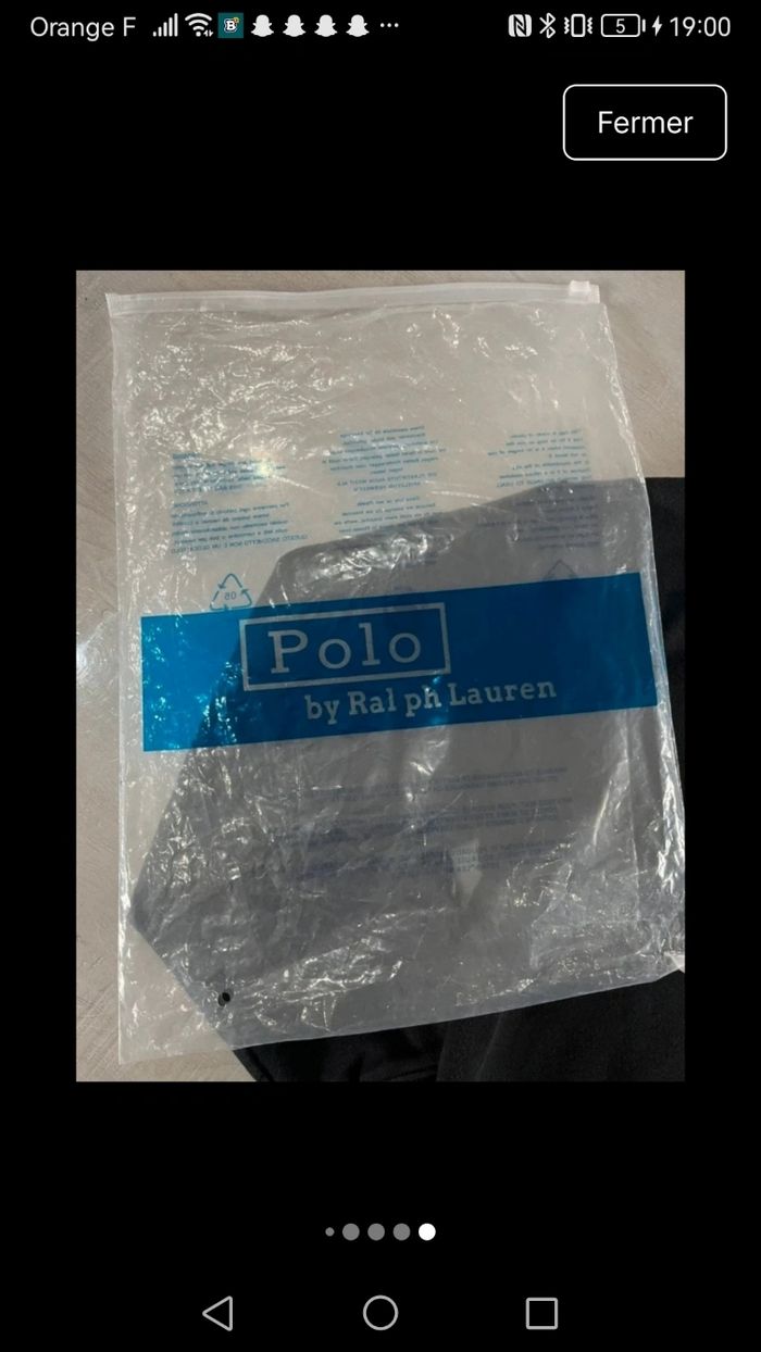 Zip Ralph Lauren taille M coloris bleu/blue - photo numéro 5