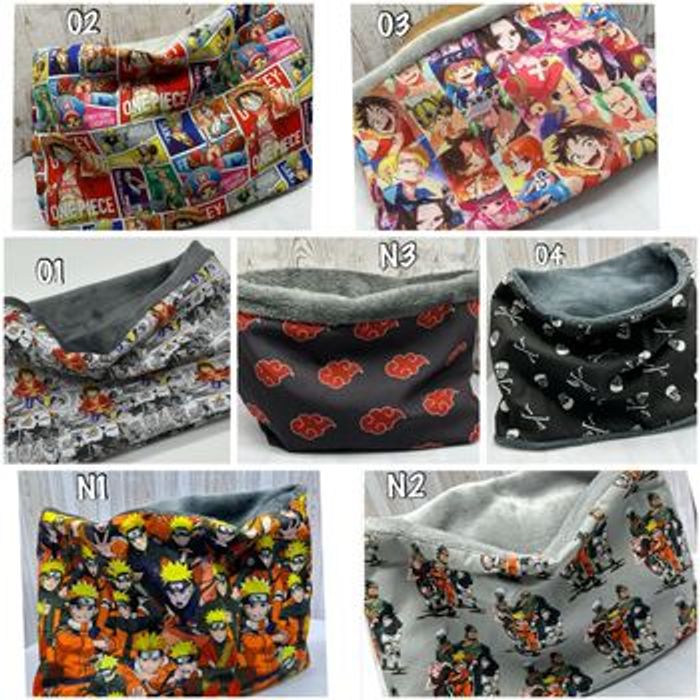 Snood cache cou enfant naruto Snood onepiece plusieurs motifs et taille au choix