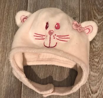 Bonnet chat cache oreilles 3/6 mois