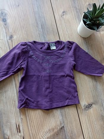 T-shirt manches longues fille 3 mois
