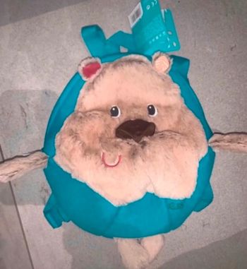 Sac à dos peluche chien cesar les lilliputiens neuf étiquette