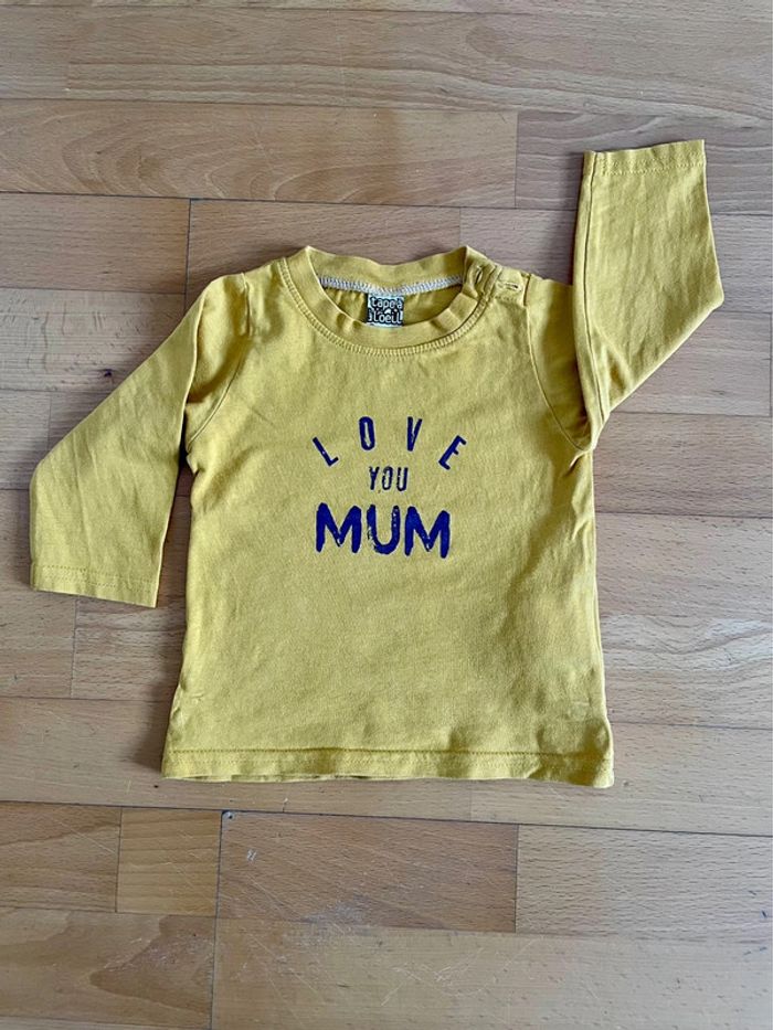 Lot de 2 tee shirts manches longues TAO 9 mois - photo numéro 6
