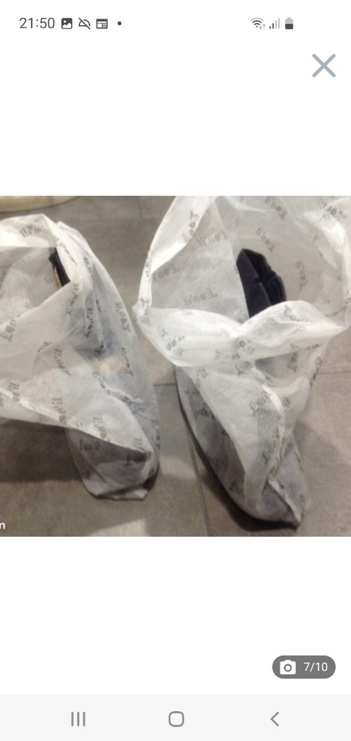 Bottines bleu marine talons plats T.37 - photo numéro 7
