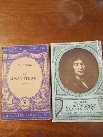 Lot 2 livres Moliere