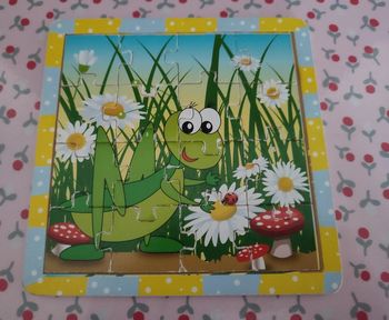 Petit puzzle bois 16 pièces 15 cm x 15 cm