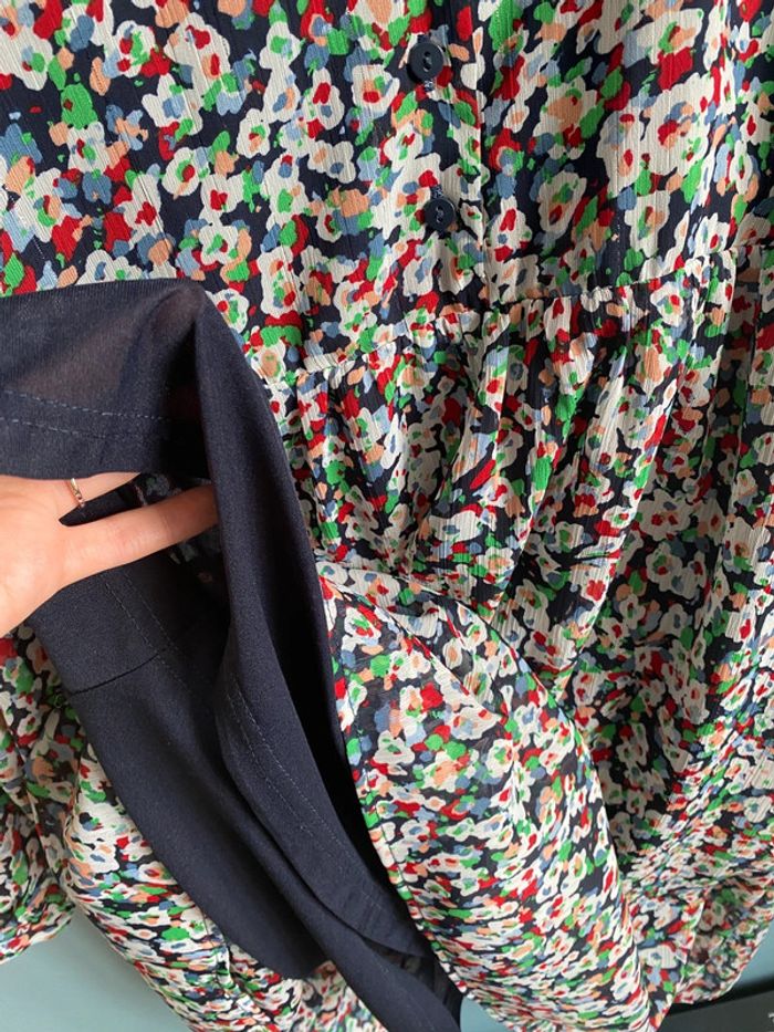 Robe fluide avec motif fleurs floral - photo numéro 6