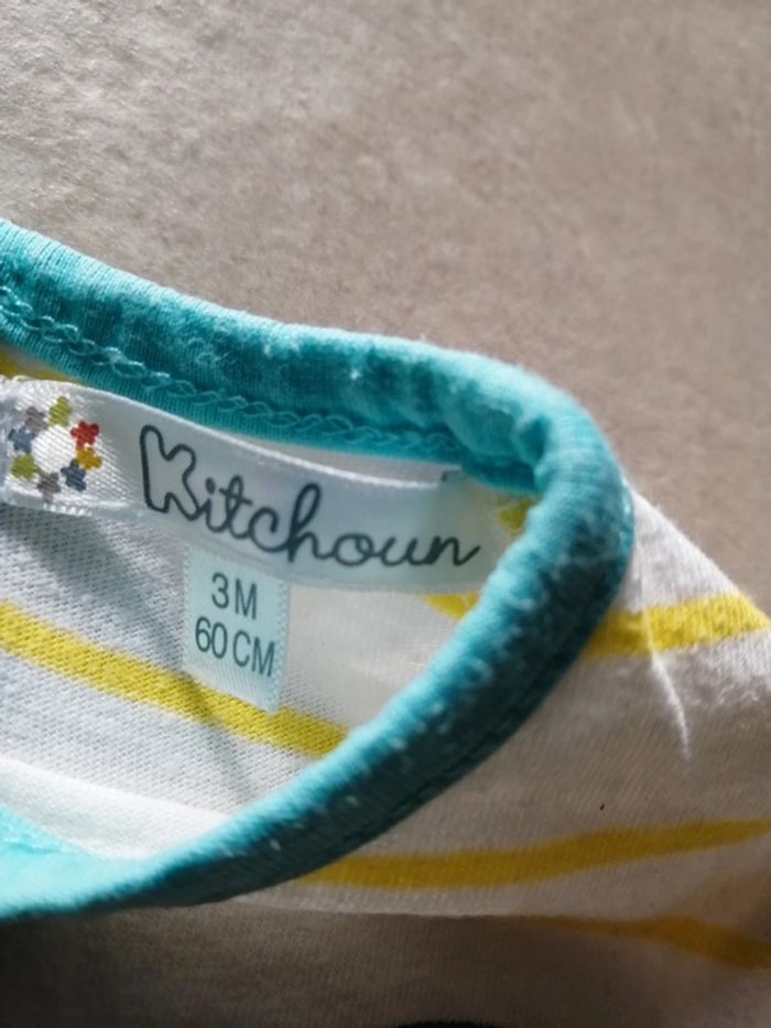 T-shirt tigre 3 mois kitchoun - photo numéro 3