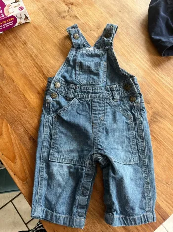 Salopette jean 62cm