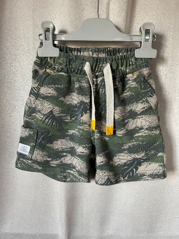 Short cargo kaki floral 5 ans Tissaia 