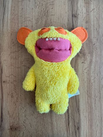 Peluche jaune Fuggler originale monstre drôle dents