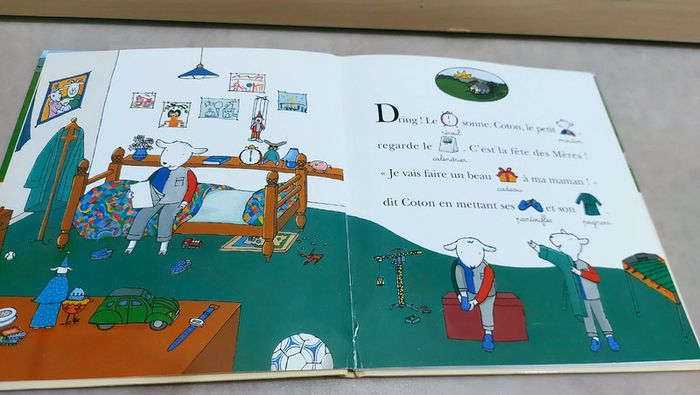 🌺 Livre pour apprendre à lire : j'apprends à lire avec les images, coton le petit mouton - photo numéro 5