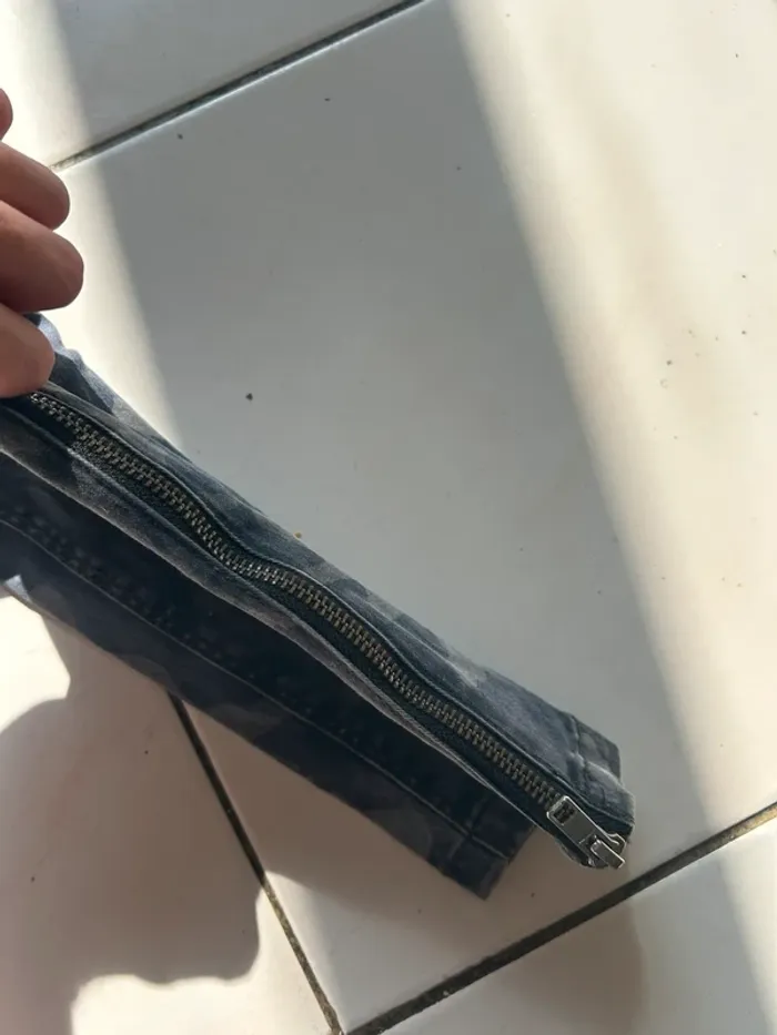 Jean slim Militaire gris - 38 - Zara - photo numéro 4