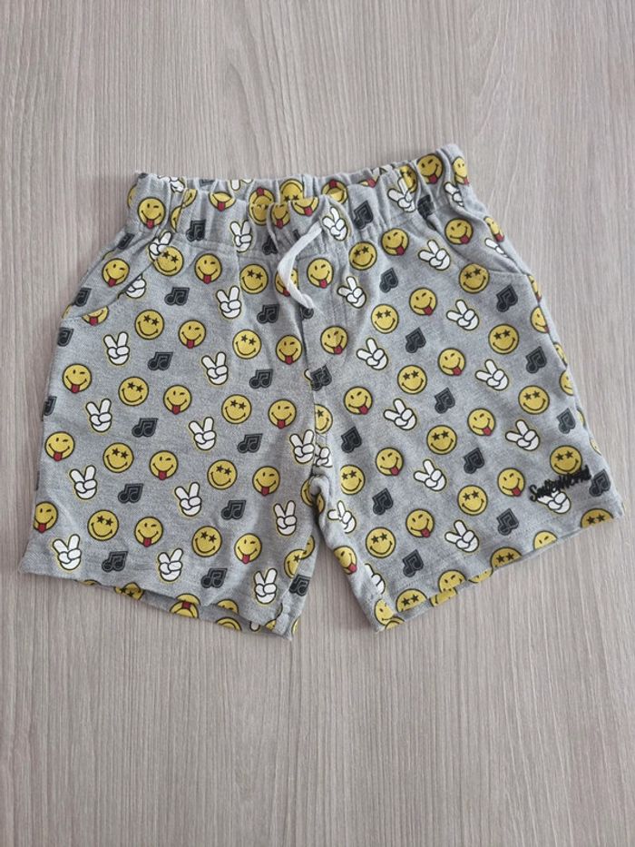 Short gris Smiley - Orchestra - Taille 5 ans
