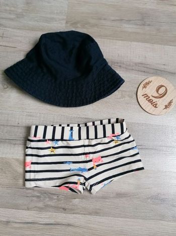 Short de bain 9 mois