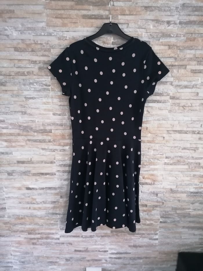 Robe à pois fille taille 14ans monoprix