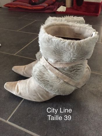 Bottines beige City Line Taille 39